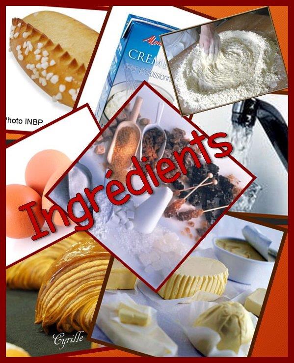 Constituants Viennoiserie Pâtisserie